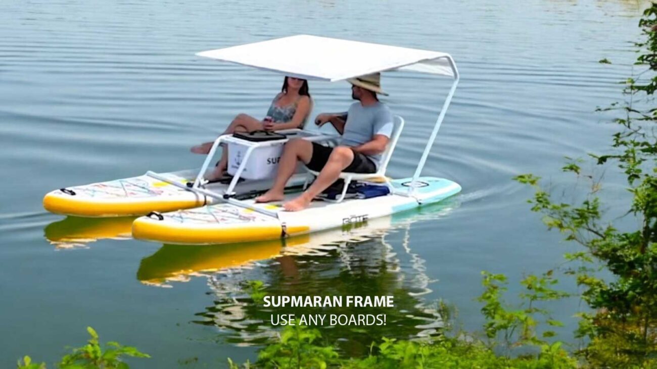 SUPMaRaN predstavlja plod slovenske inovativnosti, ki združuje prednosti stabilnosti katamarana in okretnosti supa.